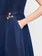 Платье А-силуэта синее | 6438599 | фото 4