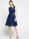 Сукня А-силуету синя | 6438599 | фото 5