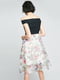 Платье А-силуэта комбинированной расцветки | 6438601 | фото 2