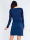 Платье-футляр синее с узором | 6438804 | фото 2