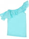 Блуза с рюшами голубая | 6438967 | фото 2