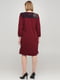 Сукня темно-червона з принтом | 6439112 | фото 2