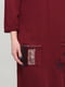 Сукня темно-червона з принтом | 6439112 | фото 4