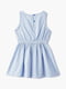 Сукня блакитна в смужку | 6439126 | фото 2