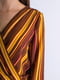 Блуза коричневая в полоску | 6439208 | фото 5