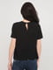 Блуза чорна зі смужками | 6439230 | фото 2
