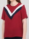 Блуза красная с полосками | 6439231 | фото 3