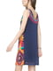 Платье А-силуэта в разноцветный принт | 6439361 | фото 2