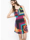 Платье А-силуэта в разноцветный принт | 6439361 | фото 4