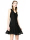 Платье А-силуэта черное кружевное | 6439363