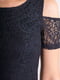 Сукня А-силуету чорна мереживна | 6439436 | фото 4