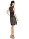 Платье А-силуэта черное с принтом | 6439521 | фото 2
