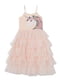 Платье розовое с нашивкой из пайеток | 6439523 | фото 2