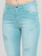 Демисезонные зауженные укороченные джинсы Desigual | 6439535 | фото 3