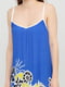 Сукня А-силуету триколірна з принтом | 6439549 | фото 3