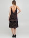 Платье с открытой спиной фиолетовое с принтом | 6439592 | фото 2