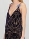 Сукня з відкритою спиною фіолетова з принтом | 6439592 | фото 3