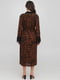Сукня-сорочка коричнева з принтом | 6439595 | фото 2