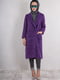Пальто шерстяное фиолетовое | 6439607 | фото 4