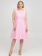 Платье А-силуэта розовое | 6439735