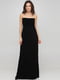 Платье с открытыми плечами черное | 6439750