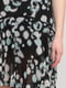 Сукня А-силуету чорна з принтом | 6439803 | фото 4