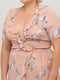 Сукня А-силуету рожева з квітковим принтом | 6439867 | фото 3
