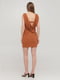 Платье-футляр коричневое | 6439871 | фото 2