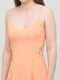 Платье А-силуэта оранжевое | 6439873 | фото 3