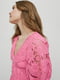 Платье А-силуэта розовое кружевное | 6439978 | фото 3