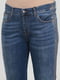 Темно-синие демисезонные зауженные джинсы | 6439990 | фото 3