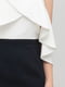 Сукня з відкритими плечима біло-чорна | 6440149 | фото 4