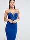 Платье-футляр синее | 6440167 | фото 3