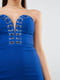 Платье-футляр синее | 6440167 | фото 4