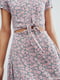 Сукня А-силуету в квітковий принт | 6440219 | фото 4