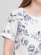 Блуза біла з квітковим принтом | 6440222 | фото 4