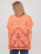 Блуза помаранчева з принтом | 6440229 | фото 2