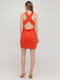 Сукня А-силуету помаранчева | 6440272 | фото 2