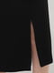 Платье-футляр с открытыми плечами черное | 6440279 | фото 4
