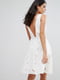 Кружевное платье мини белое | 6440364 | фото 2