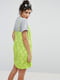 Платье-футляр с футболкой зеленое | 6440366 | фото 2