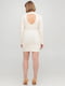 Платье-футляр с открытой спиной белое | 6440405 | фото 2