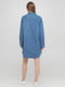 Джинсовое платье-рубашка синее | 6440497 | фото 2
