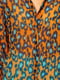 Блуза помаранчева з анімалістичним принтом | 6440587 | фото 3