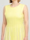 Платье А-силуэта желтое | 6440598 | фото 3