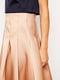 Атласная юбка со складками золотистая | 6440662 | фото 3
