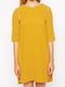 Платье-туника с окантовкой желтое | 6440664 | фото 3