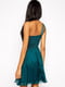 Декорированное платье на одно плечо зеленое | 6440666 | фото 2
