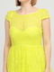 Сукня А-силуету жовта | 6440694 | фото 3
