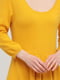Сукня А-силуету жовта | 6440702 | фото 4